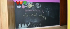 Pizarra Bienvenidos a Mi Gran Fiesta| www.migranfiesta.es